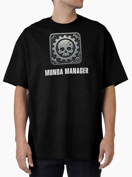 Munda Manager - Logo and Name Oversized T-Shirt