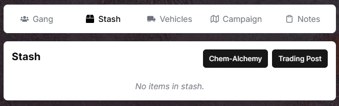 House Escher Chem-Alchemy feature in Munda Manager showing custom chem creation and management interface